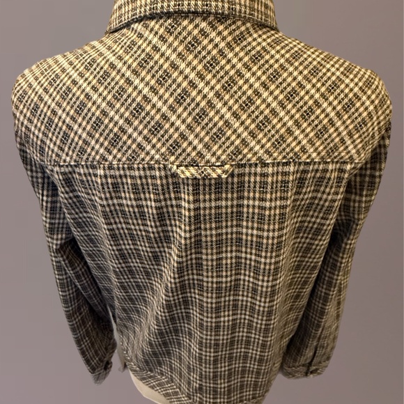 NWT Liverpool Los Angeles Plaid Zip Up Utility Jacket Size Large - Picture 4 of 6